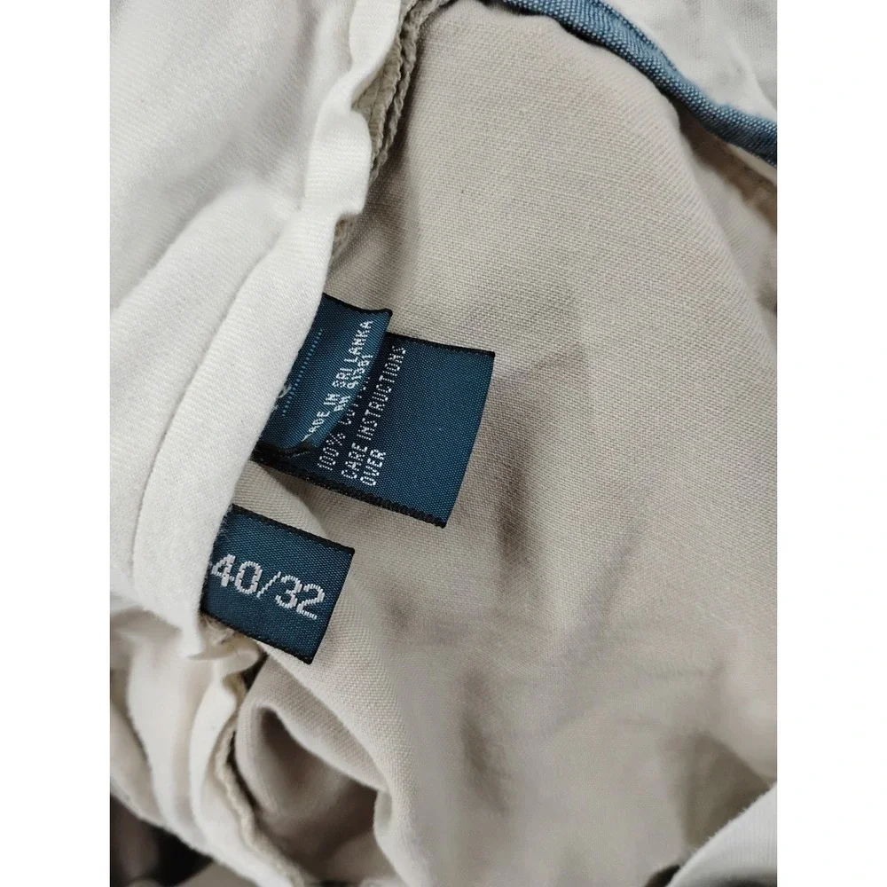 Polo Ralph Lauren Men's Chino Pants Tan Cotton Straight Fit 40X32